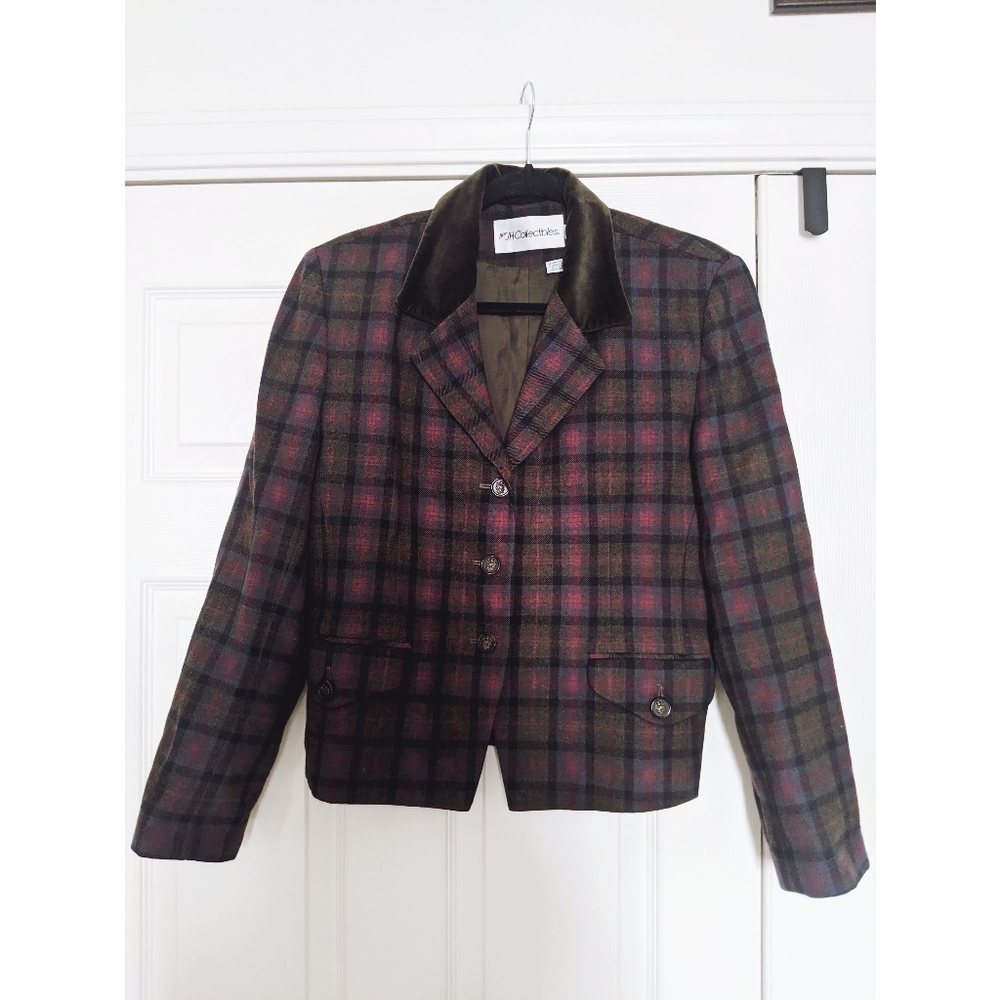 ✨3 FOR $15 Vintage Plaid Blazer